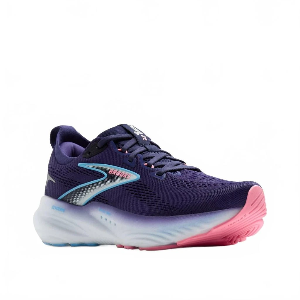 Brooks Women
s Glycerin 22 Shoes - Wide In Blue Ribbon/peacoat/dianthus 2