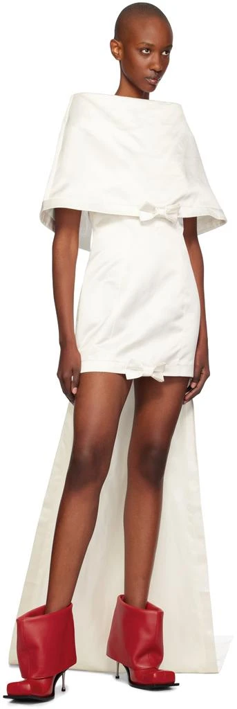 FIDAN NOVRUZOVA White Mimi Bridal Minidress 4