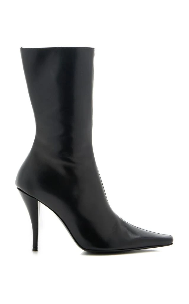 The Row The Row - Shrimpton Leather Ankle Boots - Black - IT 36 - Moda Operandi 1