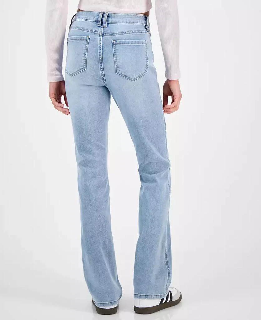 Madden Girl Juniors' High-Rise Zip-Pocket Bootcut Jeans 7
