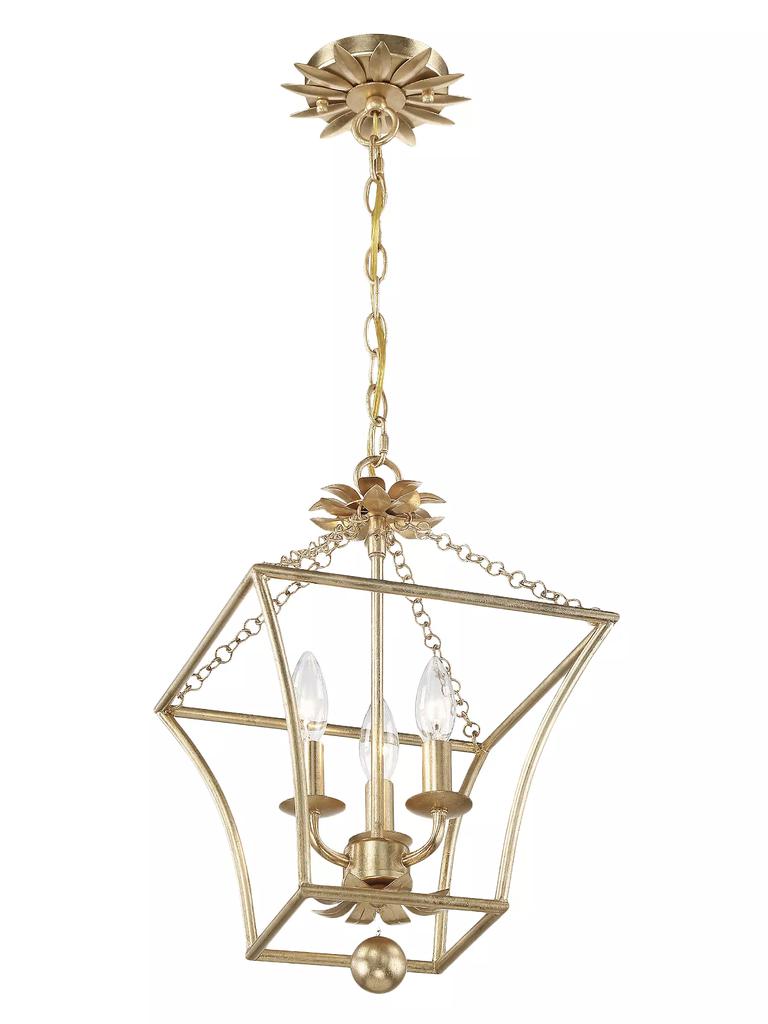 Crystorama Broche 3-Light Lantern