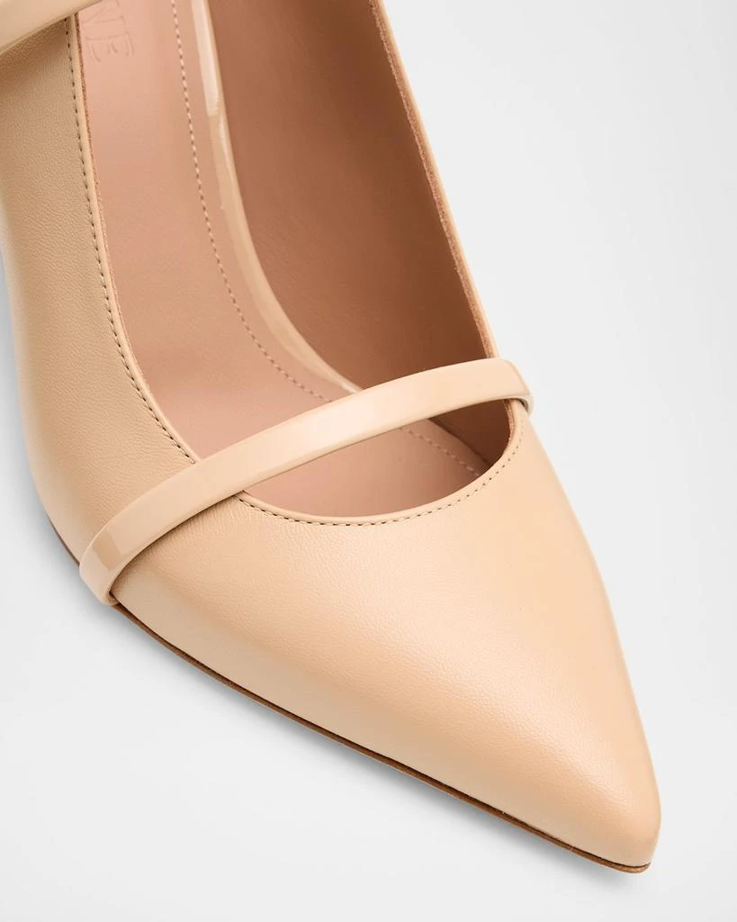 Malone Souliers Maureen Leather Dual-Band Mule Pumps 6