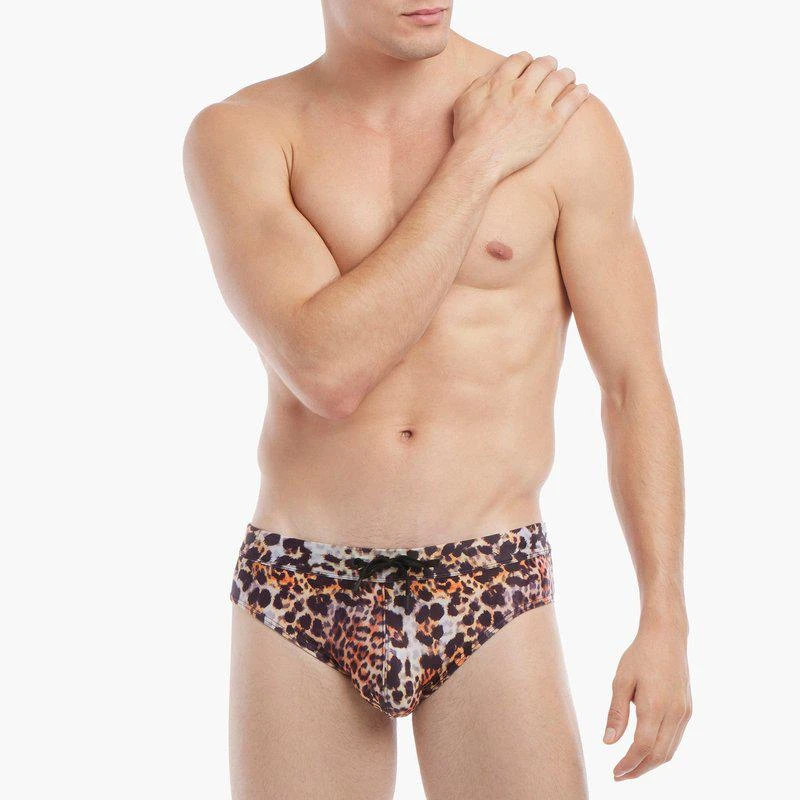 2(X)IST Rio Swim Brief Mixed Leopard 1