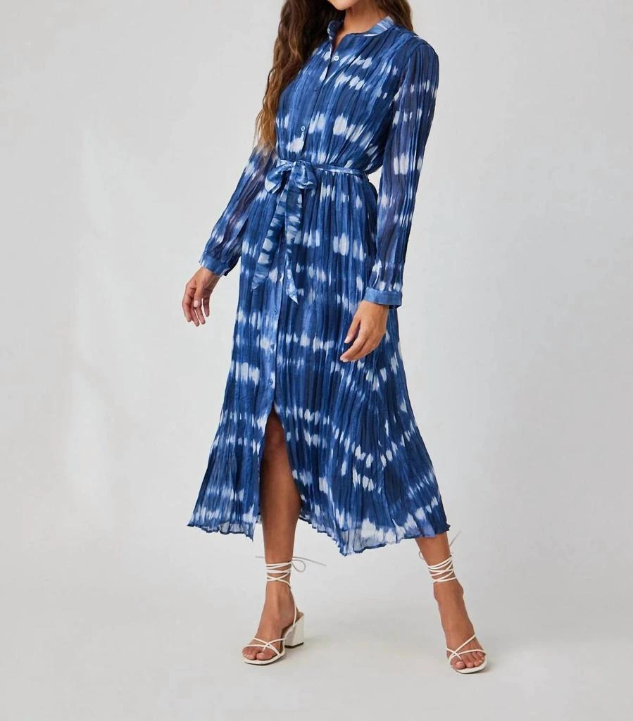 Bella Dahl Bella Dahl - Long Sleeve Pleated Maxi Dress 1