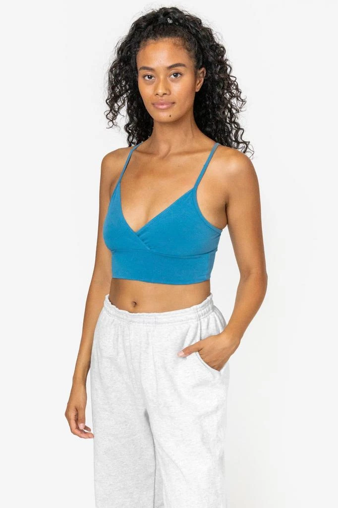 Los Angeles Apparel 83076GD - Crossover Wrap Crop Top 7