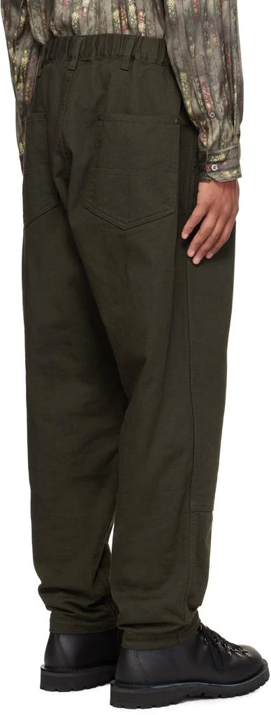 YOHJI YAMAMOTO Khaki Scandal Katsuragi Side Elastic String Trousers 3