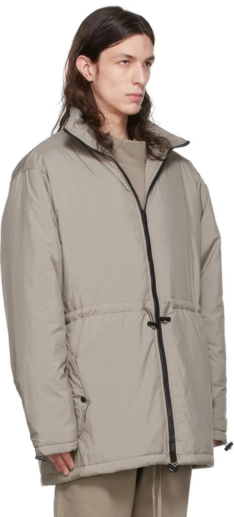 Essentials Taupe Polyester Jacket 2