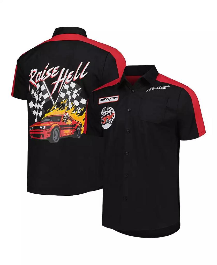 Reason Men's and Women's Black Dodge Mechanics Button-Up Shirt