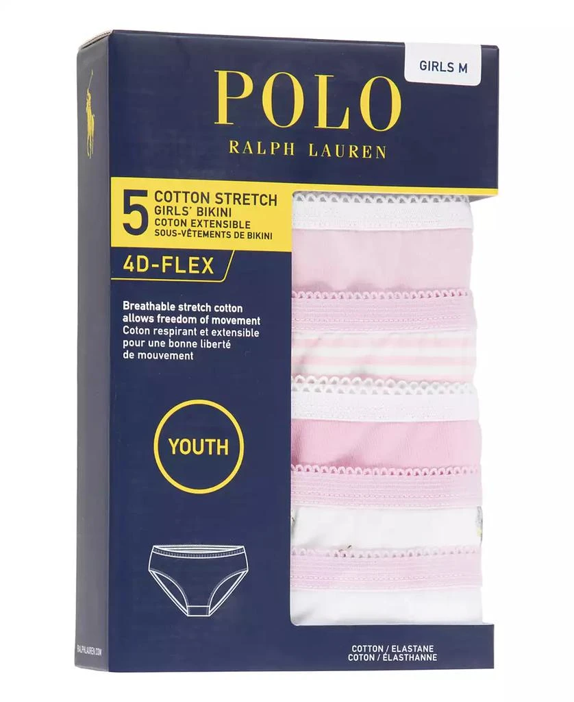 Ralph Lauren Big Girls Bikini Brief 5-Pack 3