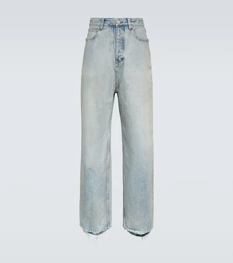 Balenciaga Distressed wide-leg jeans 1