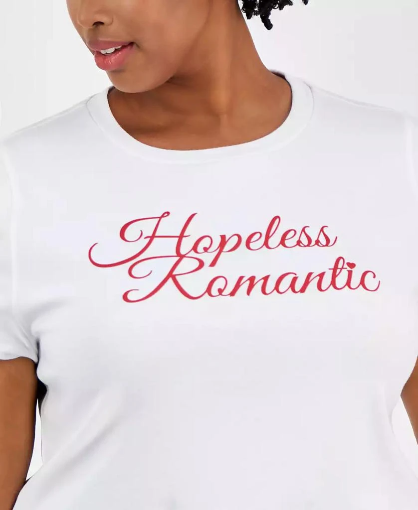 On 34th Plus Size Hopeless Romantic Graphic T-Shirt, Exclusively at Macy's 3