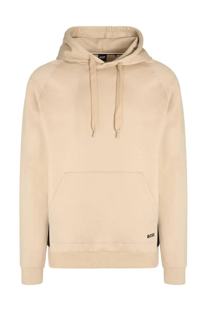 Hugo Boss Boss Hugo Boss Logo Embroidered Drawstring Hoodie 1