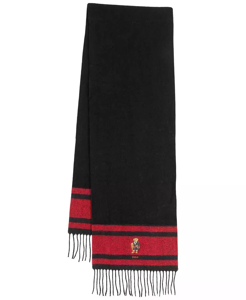Ralph Lauren Men's Woven Holiday Bear Scarf 1