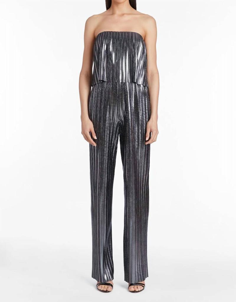 Amanda Uprichard Collina Jumpsuit In Grey