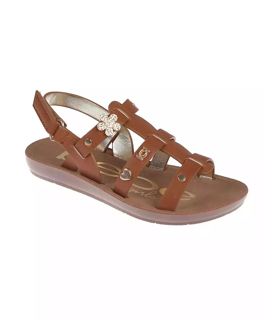 Bebe Little Girls Flat with Charm and Stylish Sandals 1