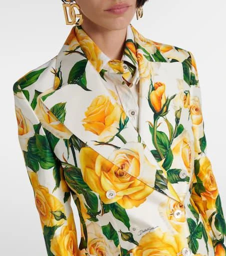 Dolce 
Gabbana Turlington floral silk-blend jacket 4