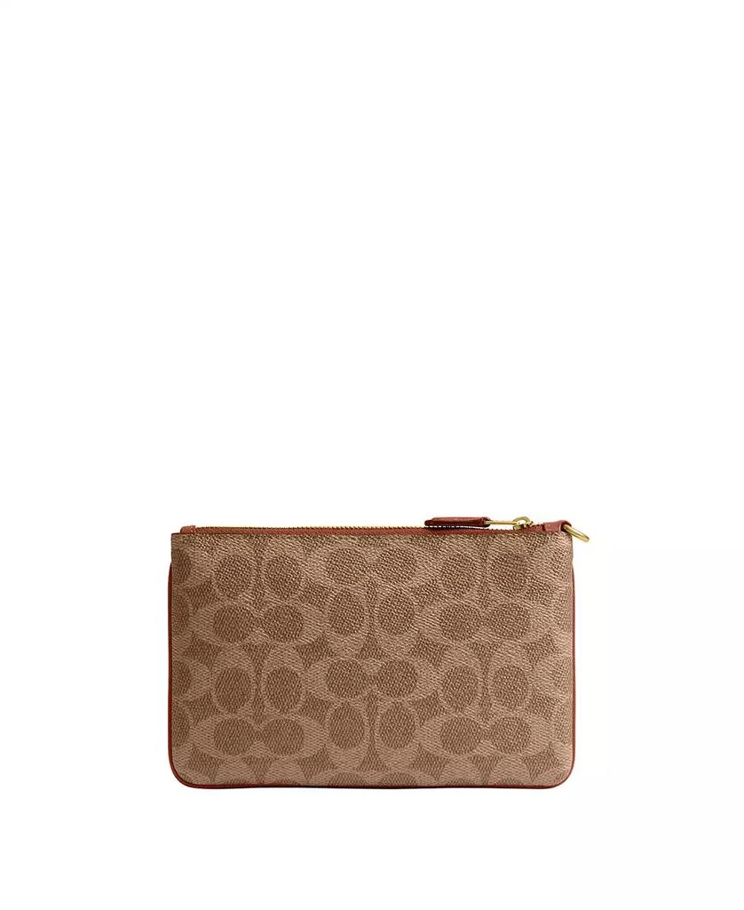 Coach Women's Signature Canvas Wristlet 4
