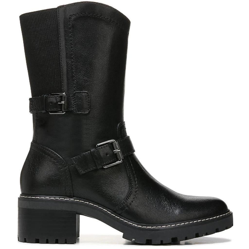 Naturalizer Talon Womens Leather Motorcycle Mid-Calf Boots 3