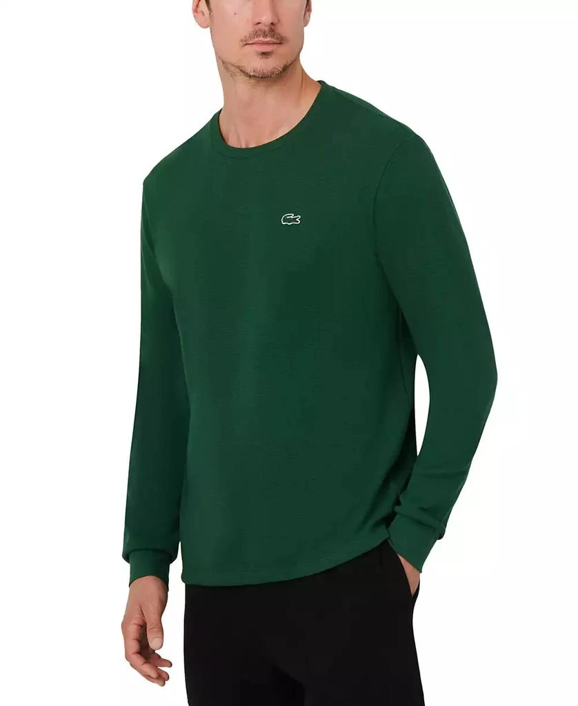 Lacoste Men's Waffle-Knit Thermal Sleep Shirt 13
