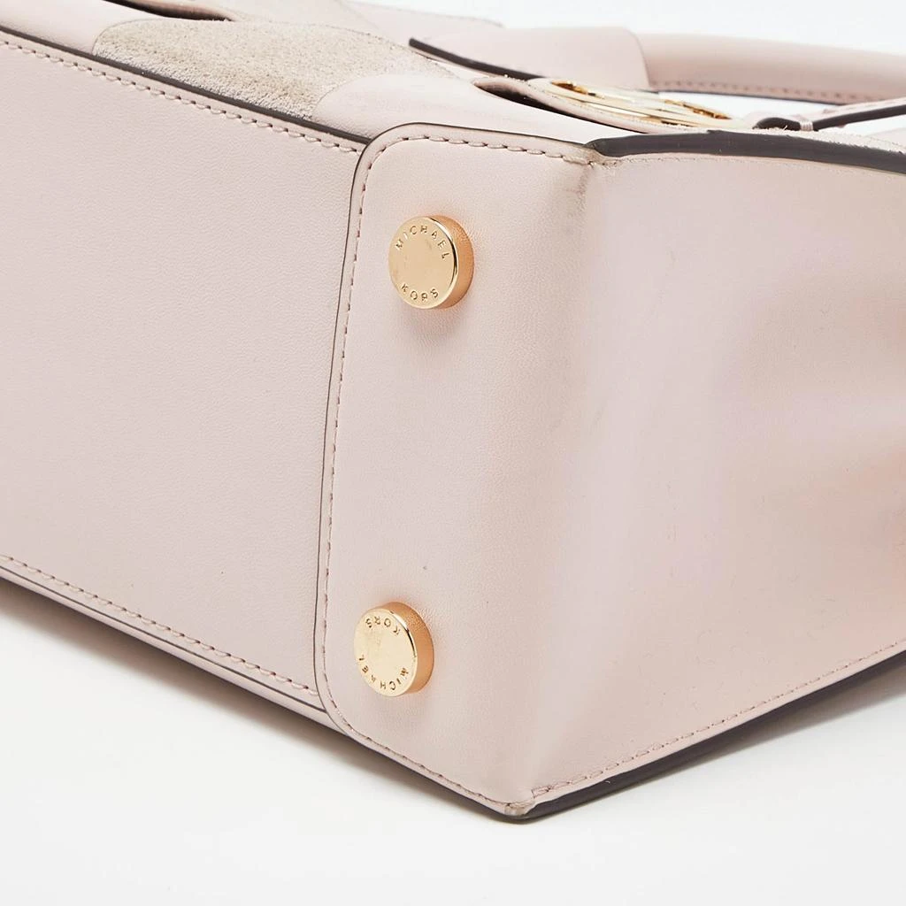 Michael Kors Michael Kors Light Pink Leather and Suede Mercer Tote 13