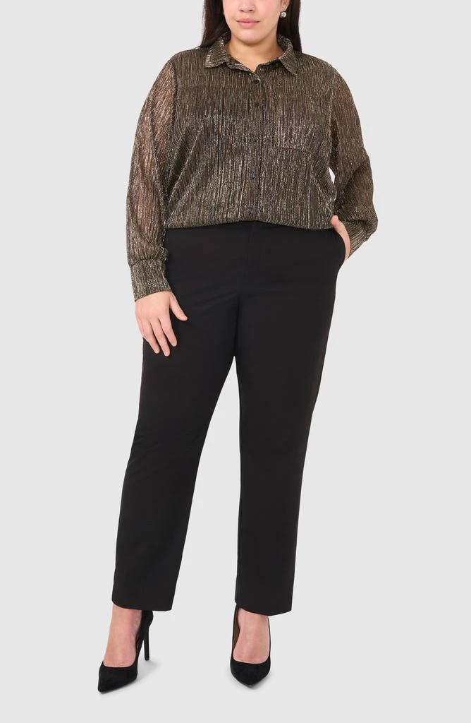Halogen Metallic Button-Up Shirt 4
