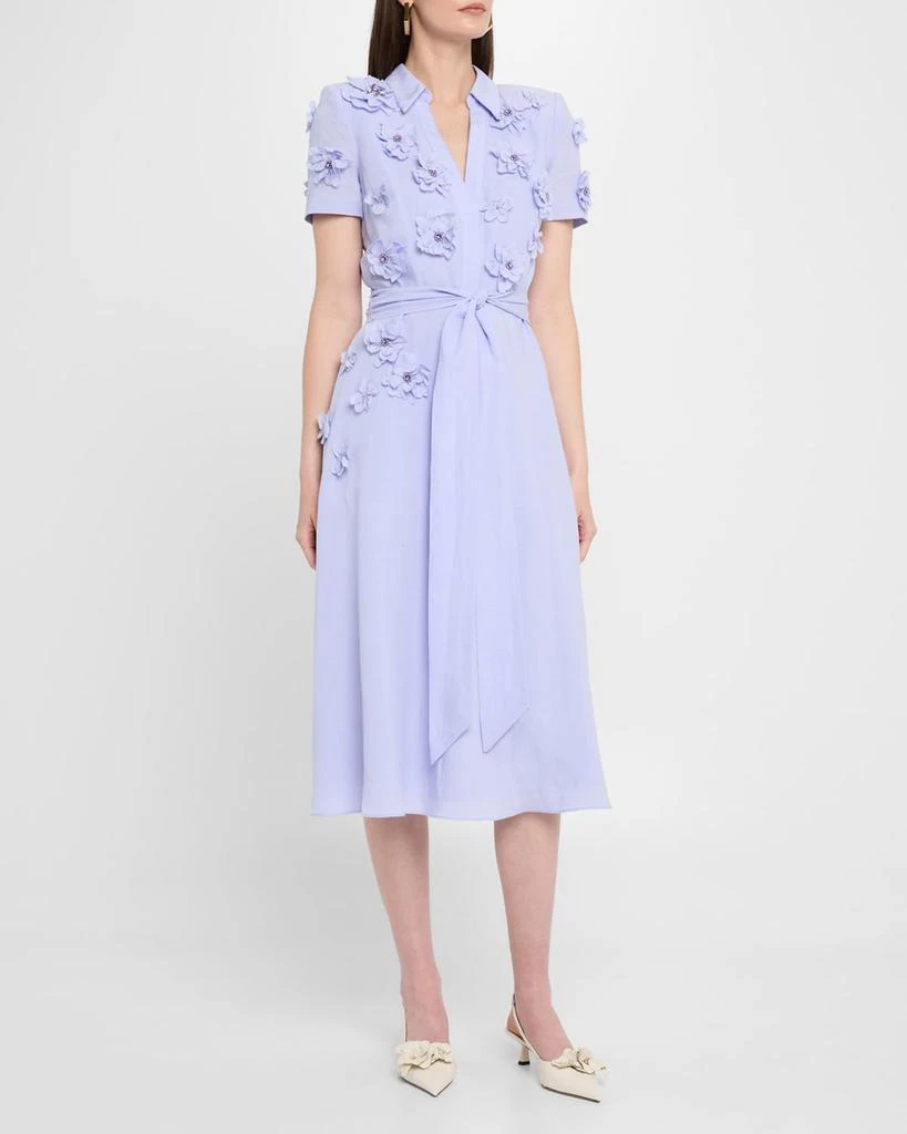 Badgley Mischka Beaded Floral Applique Midi Dress - Dresses & Skirts - Free Shipping - BeyondStyle Badgley Mischka Beaded Floral Applique Midi Dress - Dresses & Skirts - Free Shipping - BeyondStyle