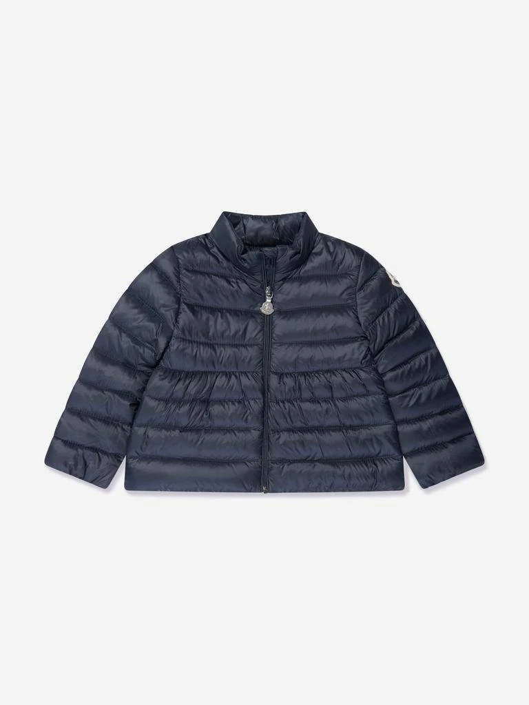 Moncler Moncler Enfant Baby Girls Down Padded Joelle Jacket in Navy 1