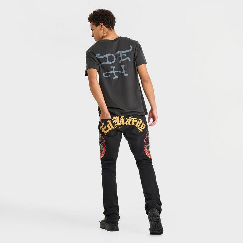 Ed Hardy Men's Ed Hardy Cobra Denim Slim Taper Jeans