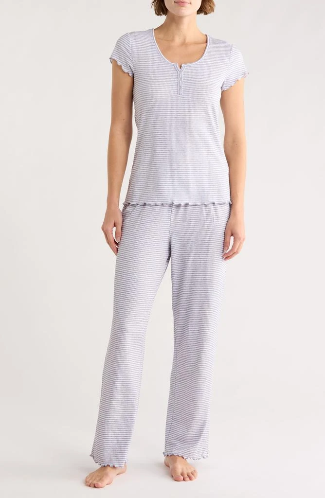 Laura Ashley Stripe Henley Pajamas