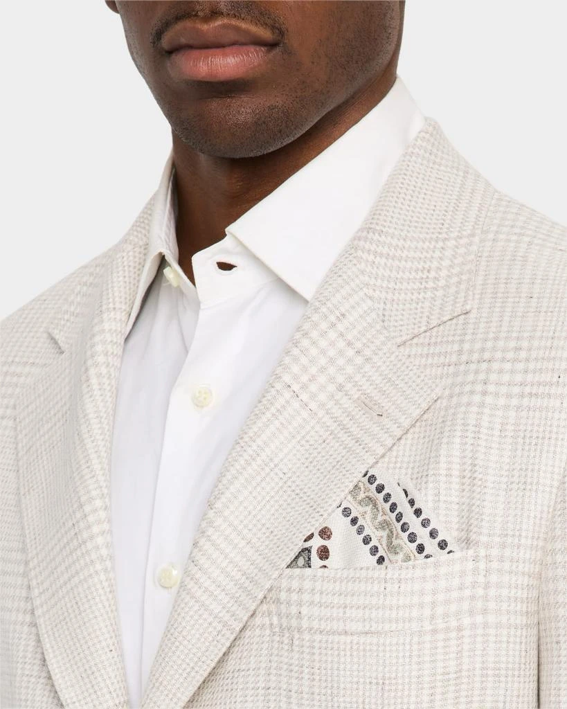 Brunello Cucinelli Men's Prince of Wales Plaid Cavallo Suit 5