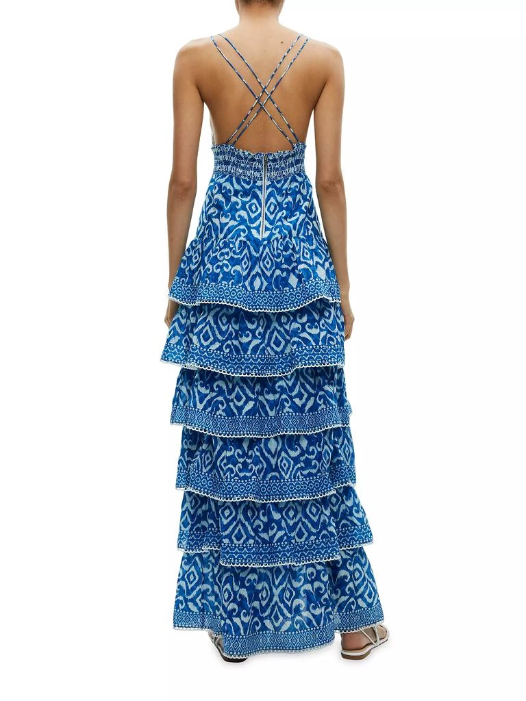 Imogene Tiered Maxi Dress  On Sale Now with Up to 76% Off | Discover  Exclusive Deals & Savings at BeyondStyle  Authentic Alice + Olivia  sleeveless|dresses|open-back|fit & flare|floral|women's|maxi|women's  apparel|Women's|contemporary|v-neck with ...