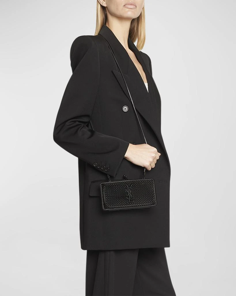 Yves Saint Laurent YSL Monogram Evening Cage Crossbody Bag in Metal 3
