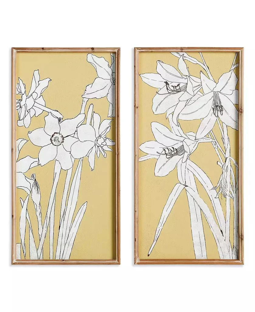 Napa Home 
Garden Flowering Amaryllis Prints Set of 2