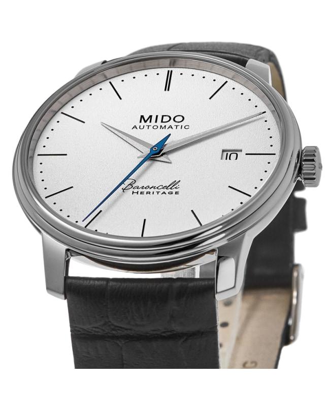 MIDO Mido Baroncelli Heritage Gent White Dial Leather Strap Men's Watch M027.407.16.010.00