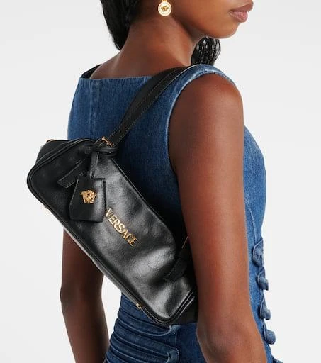 Versace Tag Bowling Medium leather shoulder bag 2