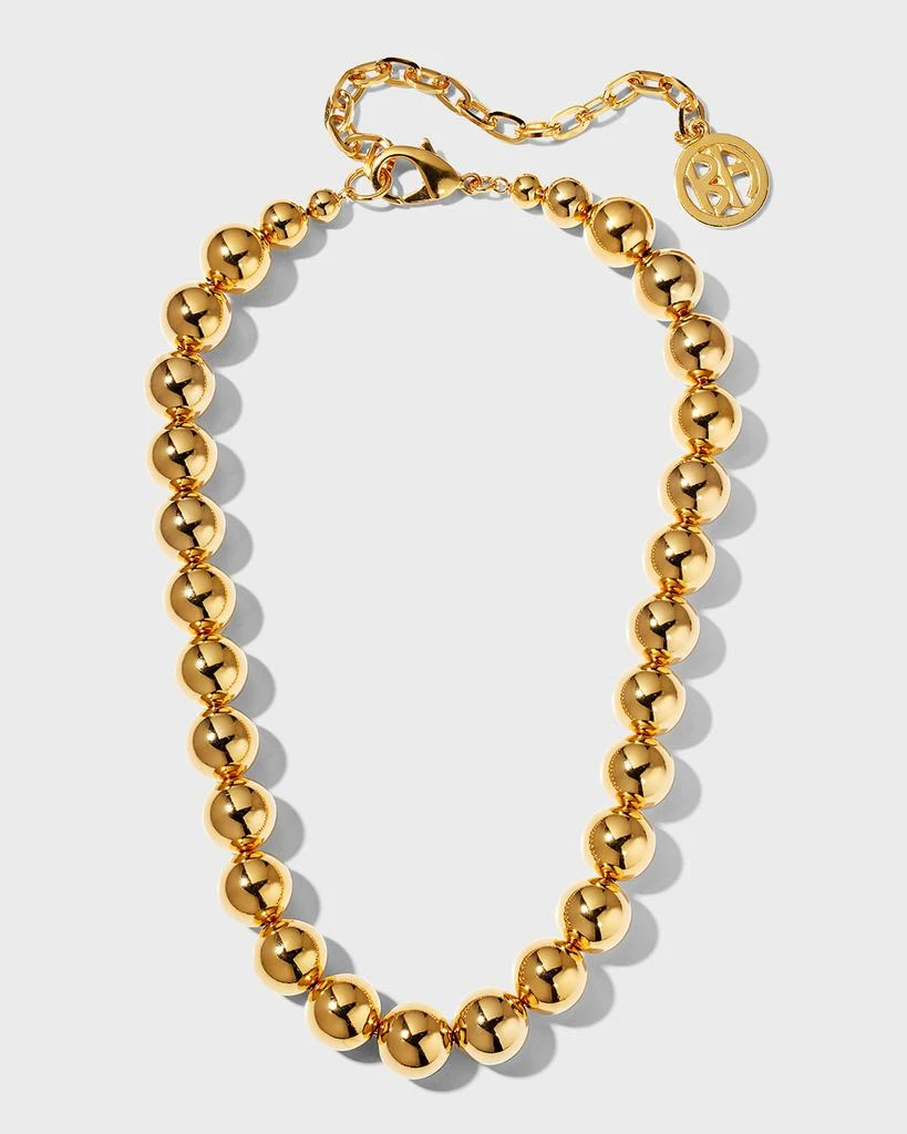 BEN-AMUN Gold-Pearl Bead Necklace 1