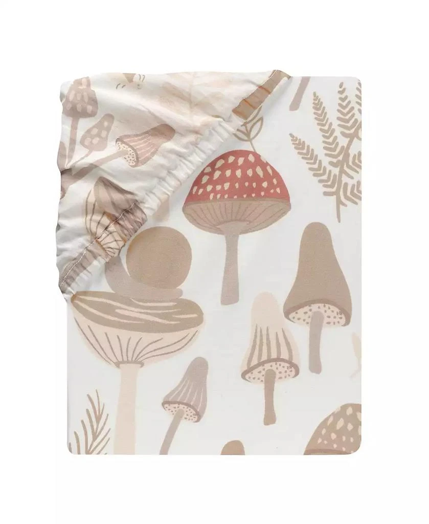 Lambs 
Ivy Baby Mushroom Meadow Organic Cotton Fitted Crib Sheet 5