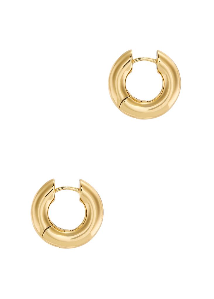 Anni Lu The Big O 24kt gold-plated hoop earrings