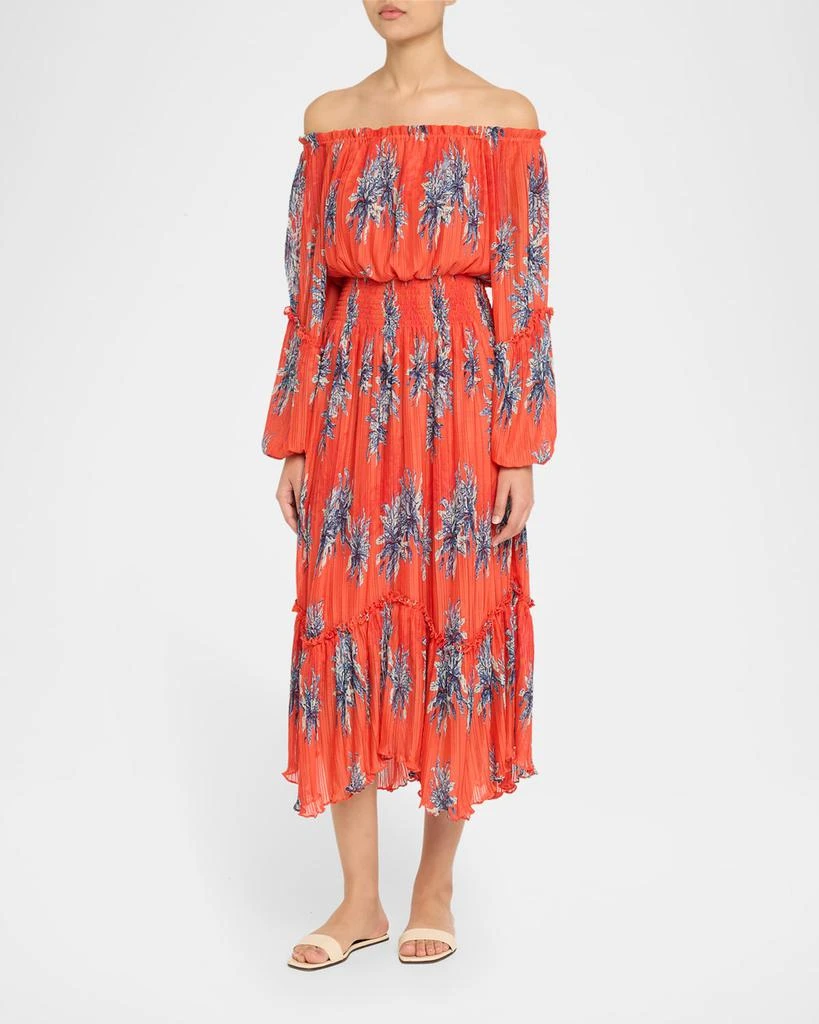 Ramy Brook Alyce Off-Shoulder Midi Dress 4
