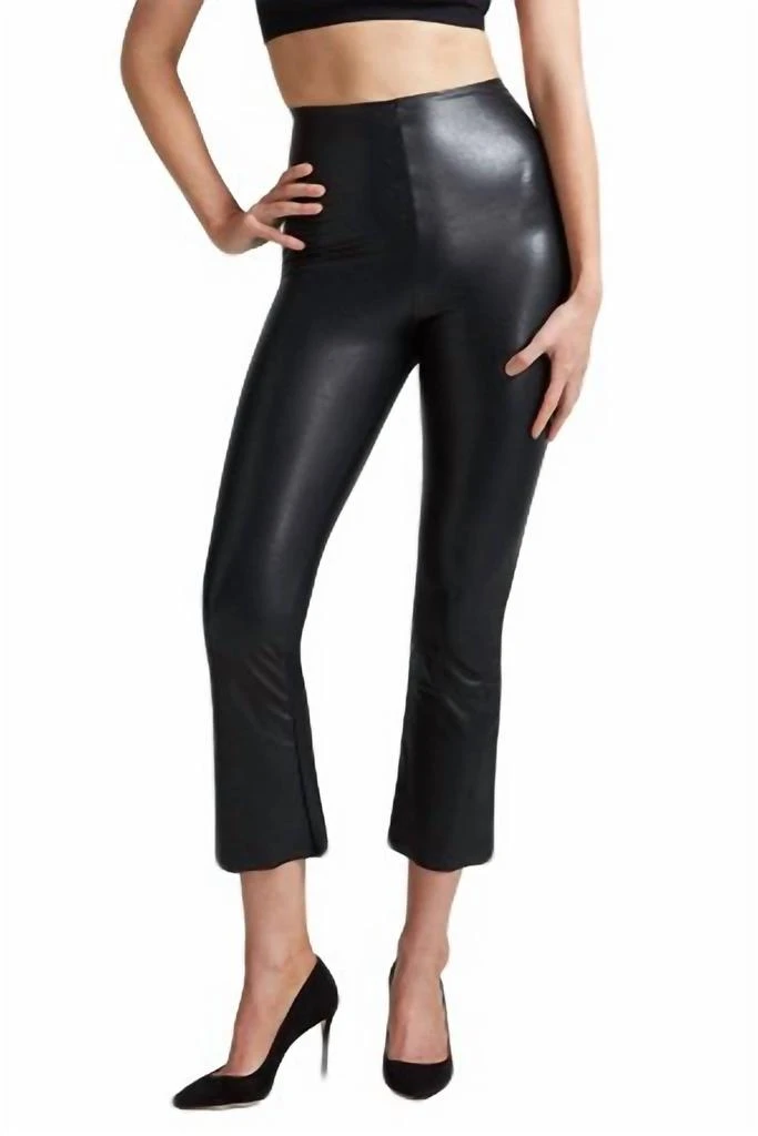 Commando Commando - Faux Leather Cropped Flare Leggings