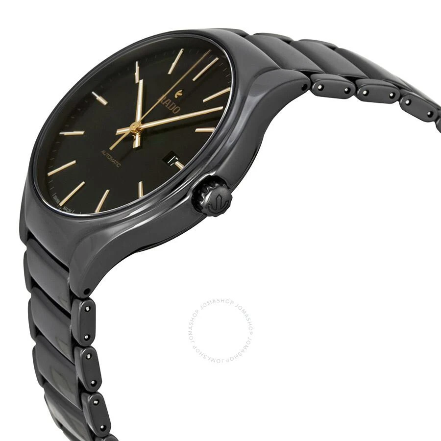 Rado True Black Dial Black Ceramic Automatic Men's Watch R27056162 2