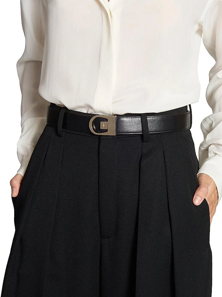 Yves Saint Laurent Reversible Belt in Smooth Leather 3