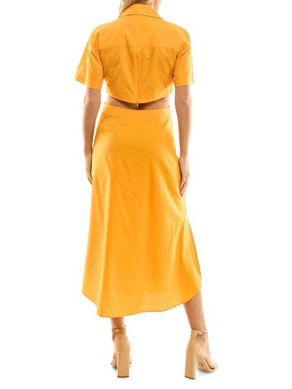 knee length dresses for ladies Miami Side Slit Strappy Midi Dress | Koy Resort