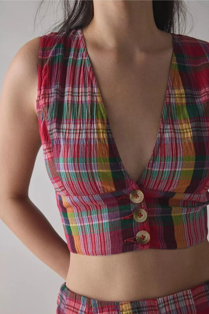 BDG BDG Picnic Plaid Vest Top & Mini Skort Set 3