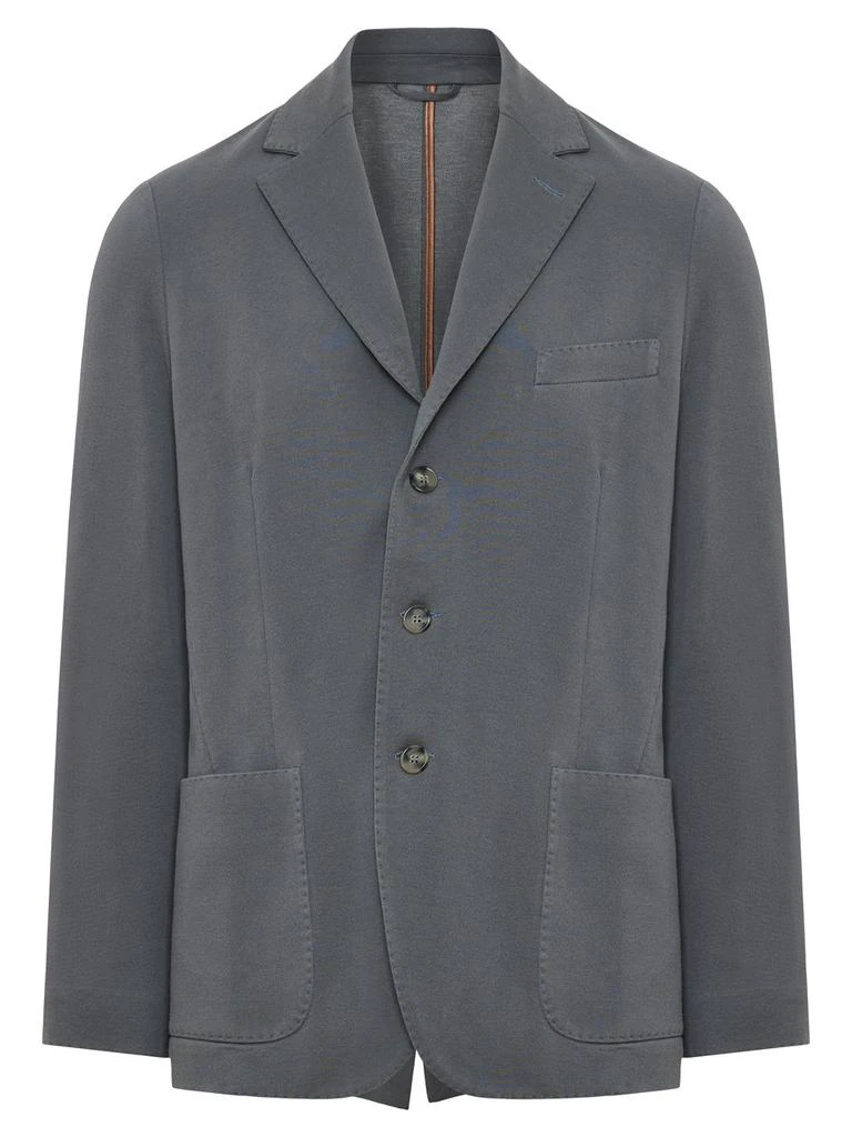 Enrico Mandelli Enrico Mandelli Logo Embroidered Single-Breasted Jacket 1