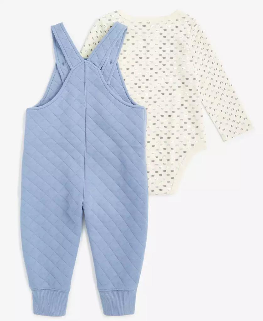 First Impressions First Impression Baby Boys Bodysuit & Quilted Overalls Set, Created for Macy's