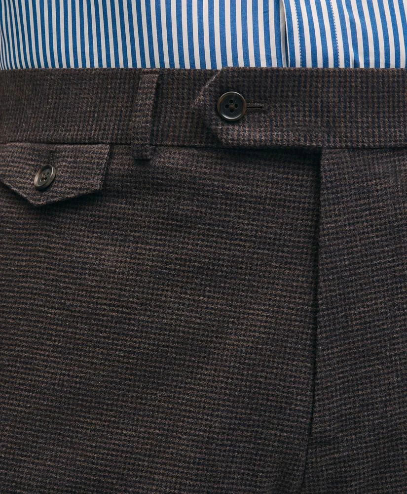 Brooks Brothers Slim Fit Mini-Houndstooth Suit Pants in Brushed-Cotton 4