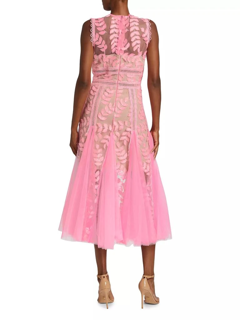 BRONX AND BANCO Saba Embroidered Tulle Midi-Dress 5