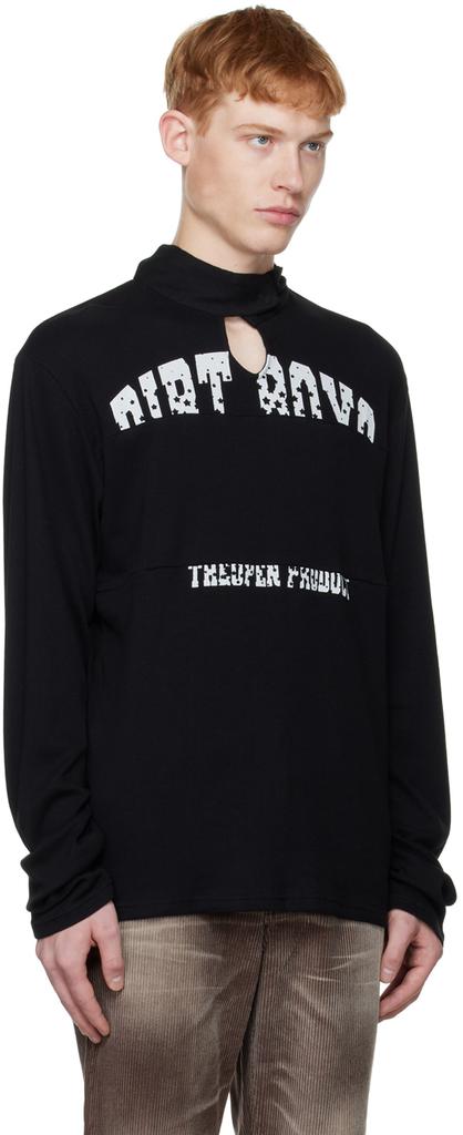 TheOpen Product SSENSE Exclusive Black Keyhole Sweater