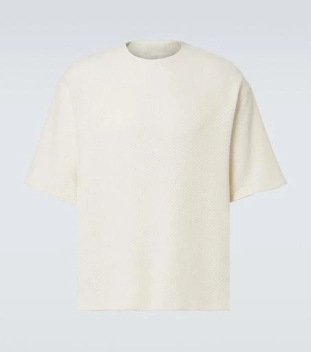 Jil Sander Zip-detail cotton-blend jersey T-shirt 1